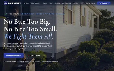 Fight the Bite homepage, built by Atlas