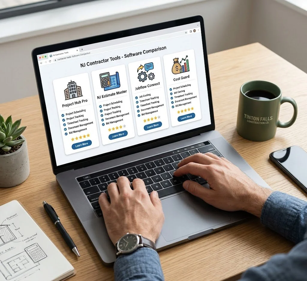 Contractor reviewing the time saved switching from PDF to interactive proposals