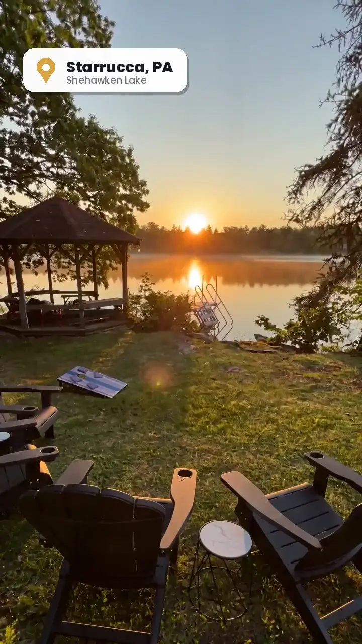 The Brothers Den — PA lakefront cabin, Shehawken Lake reel by Atlas Studio
