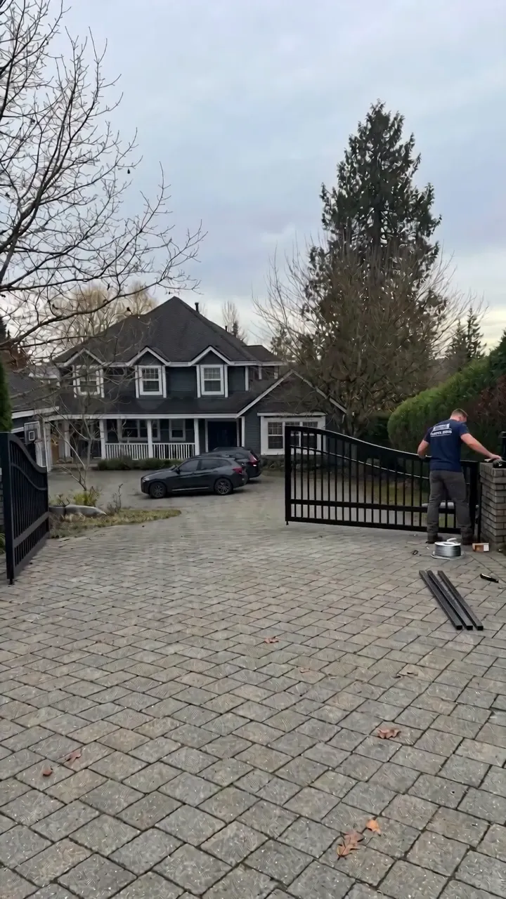 Driveway gate install — Capital Gates