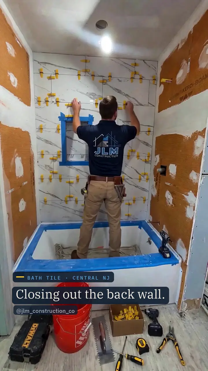 JLM Construction, Bath Remodel reel by Atlas Studio