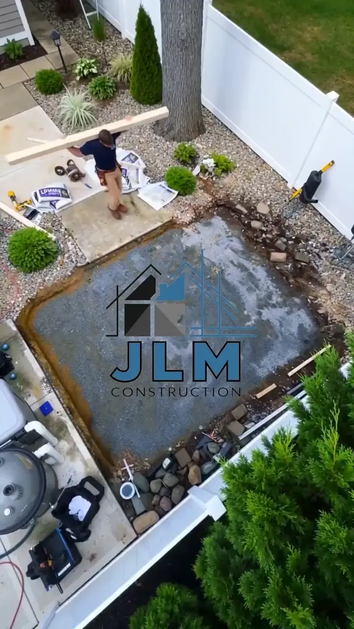 JLM Construction — Backyard shed install